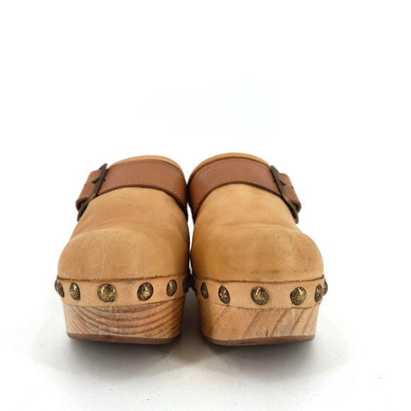 Free People Womens Culver City Leather Platform Clogs Size 37/US 6.5 Boho Hippie - Picture 5 of 10